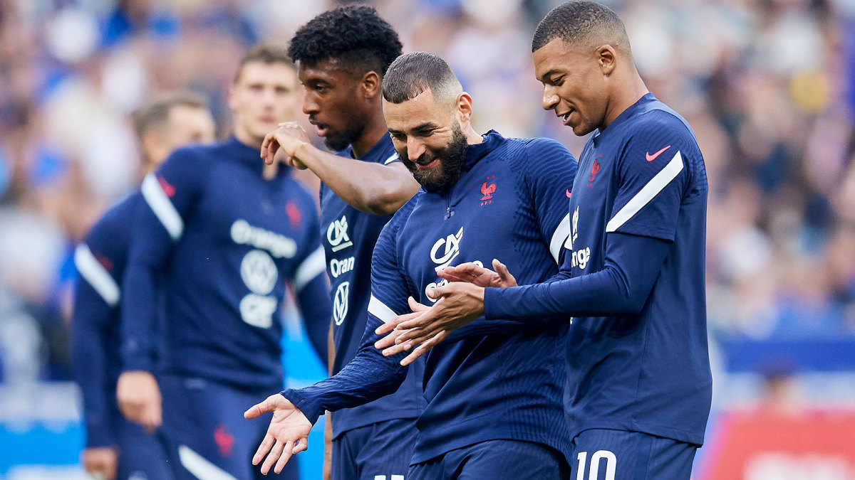 France stars Karim Benzema and Kylian Mbappe